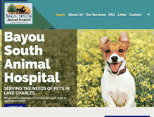 Tablet Screenshot of bayousouthanimalhospital.com